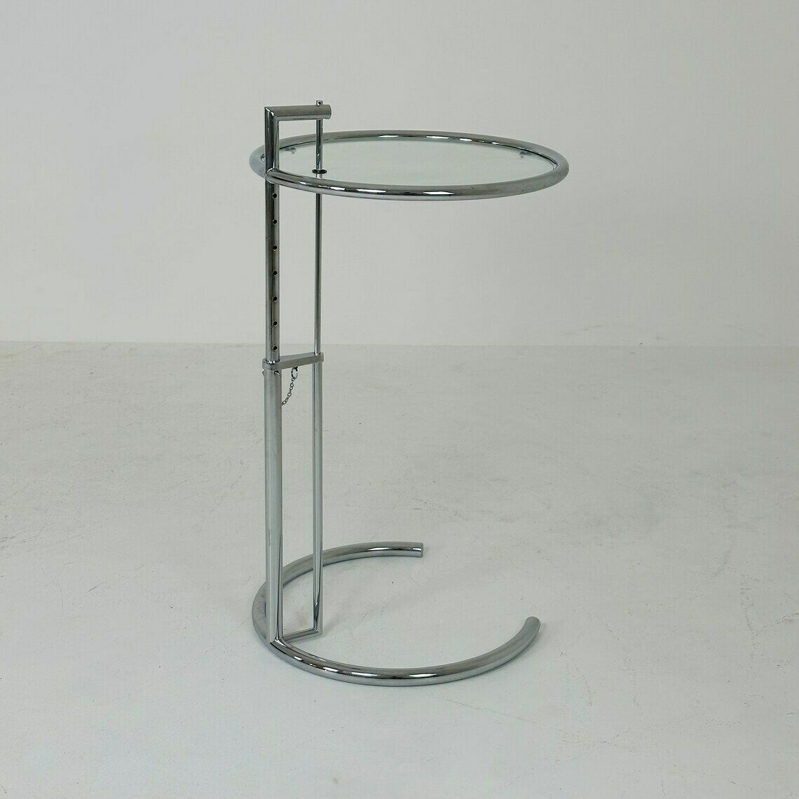 Mid Century Vintage Style Of The Adjustable Table E 1027 By Eileen Gray Italy 1990s photo vinterior
