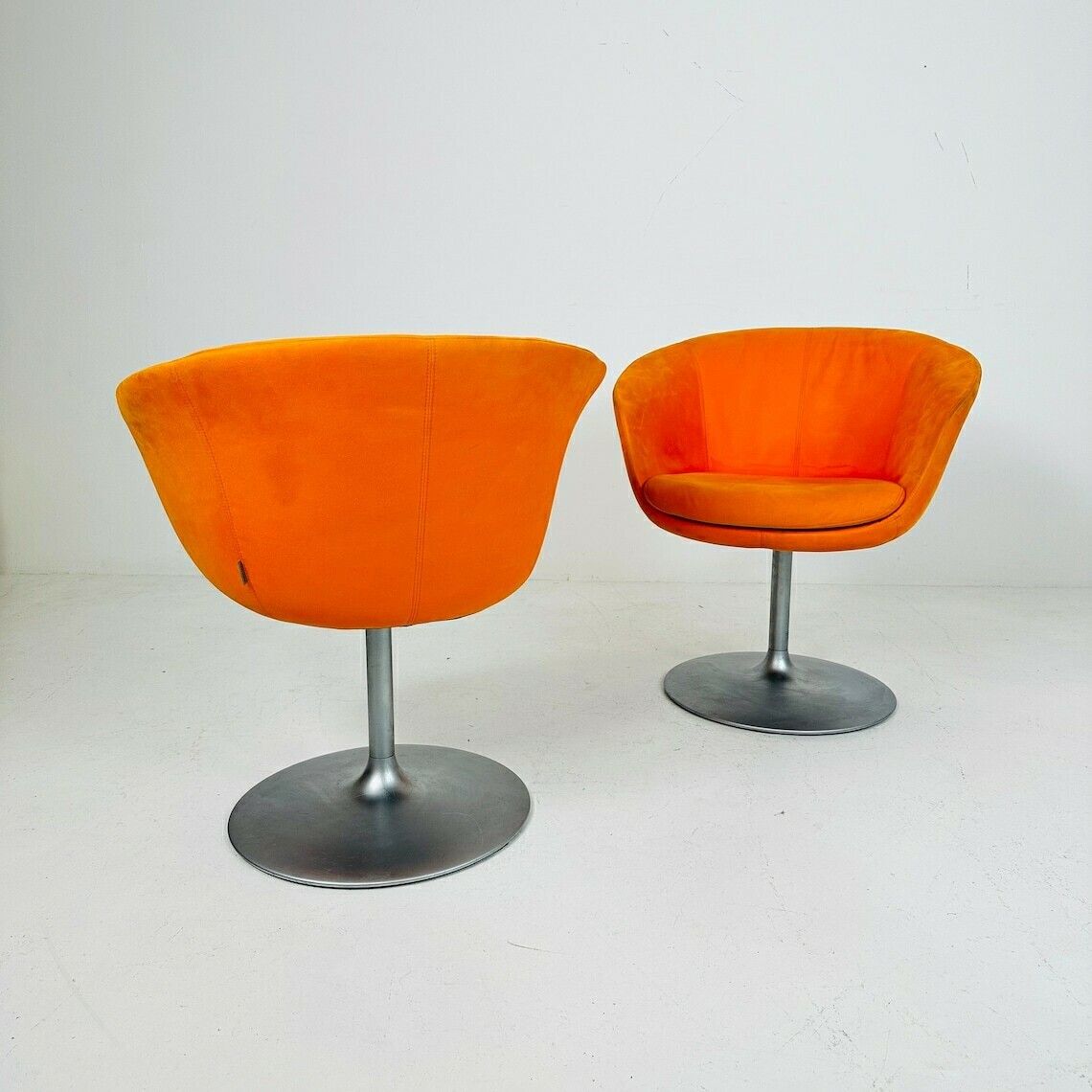 Pair Of Walter Knoll Swivel Barrel Chairs 1970s photo Furniture