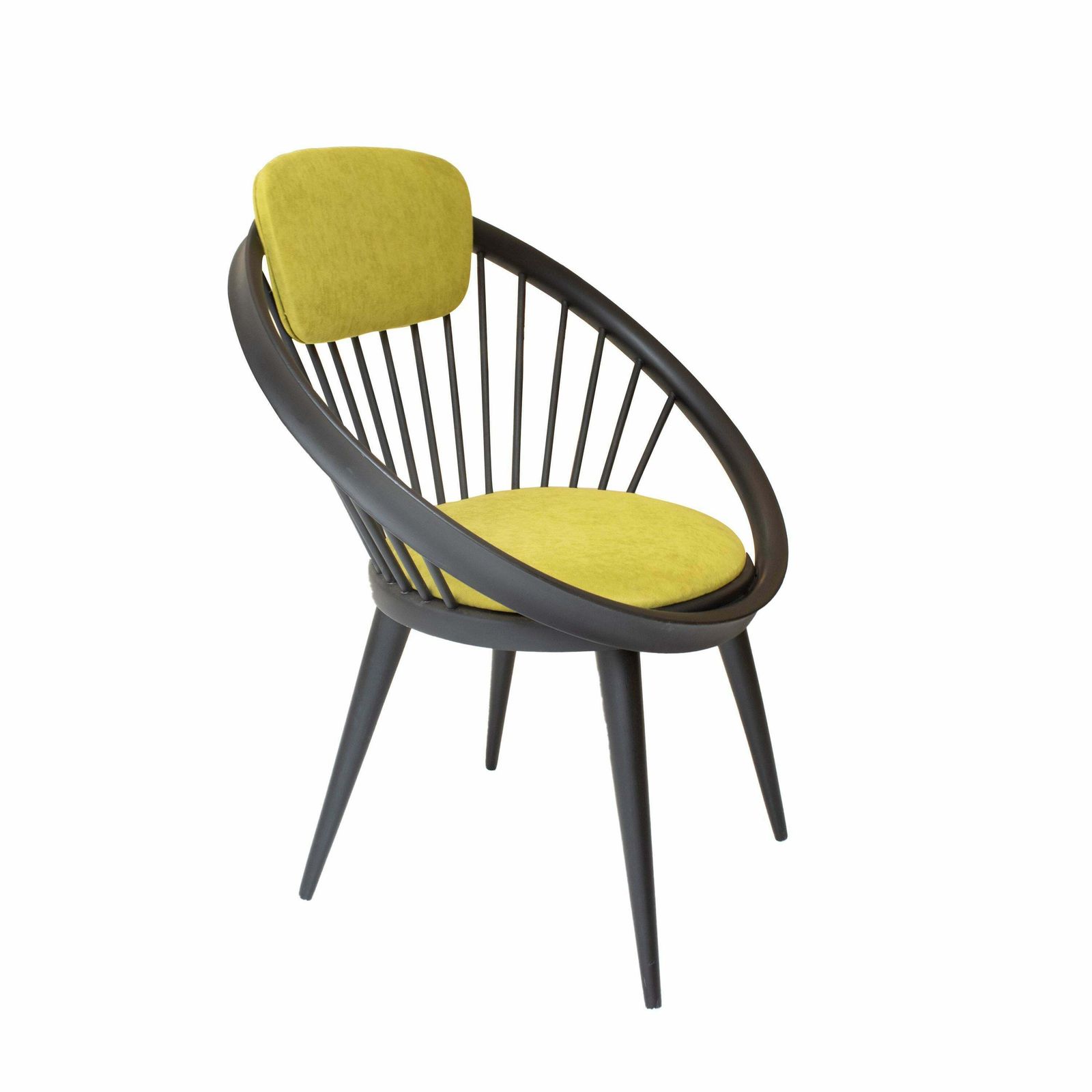 Set Of Four Yngve Ekstrom's Circle Armchairs For Swedese Meubel, Sweden, 1960 photo vinterior