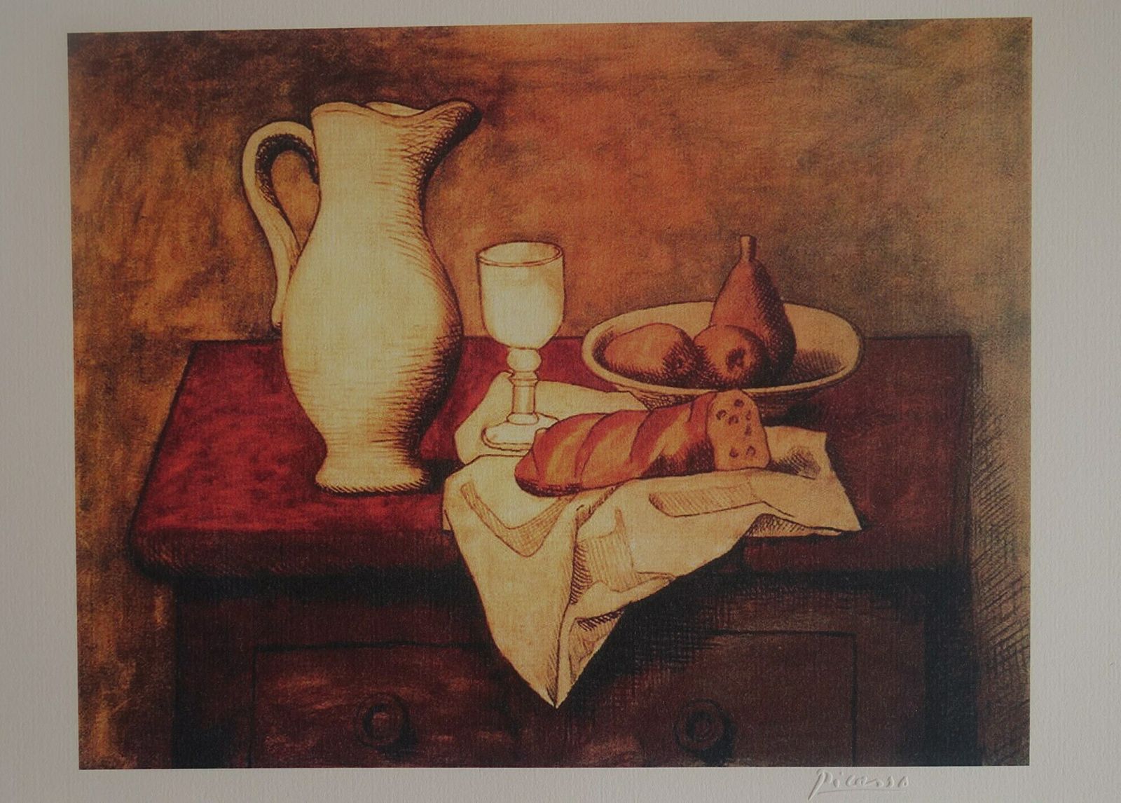 Fine Cubist Limited Edition Print – Still Life, Pablo Picasso, Signed & Numbered