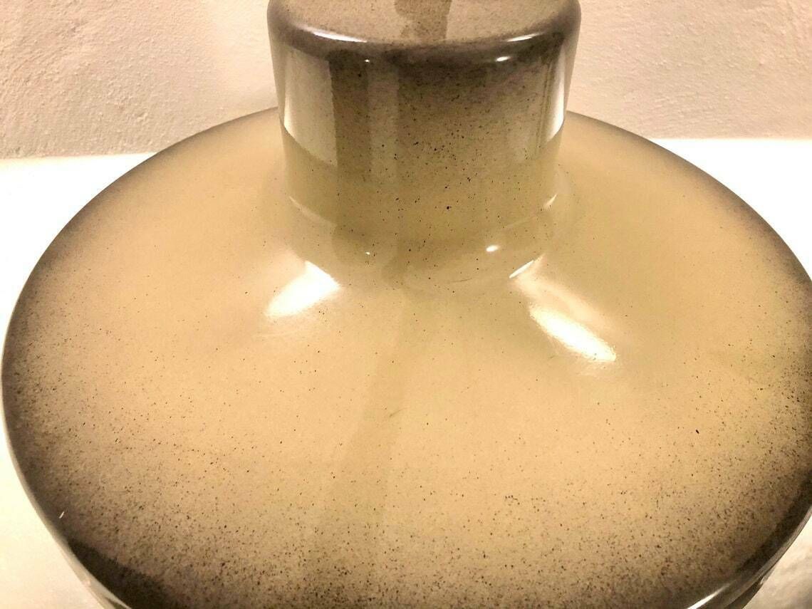 Postmodern Large Danish Graffiti Style Ceiling Lamp In Black And Beige Painted Metal With Cool Hanger And Chain Suspension photo Lighting