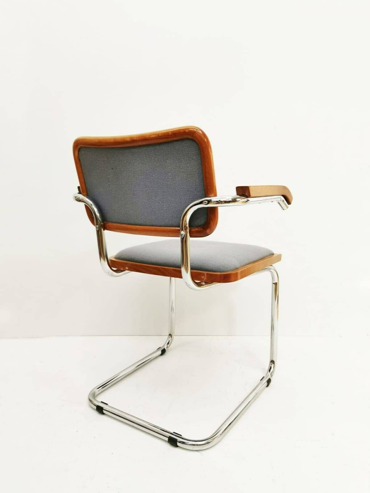 Marcel Breuer B32 Upholstered Cesca Armchair, Bauhaus Design By Bene photo for sale