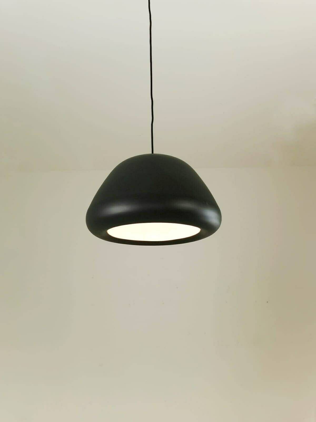 Mid Century Black Metal Pendant Lamp Denmark