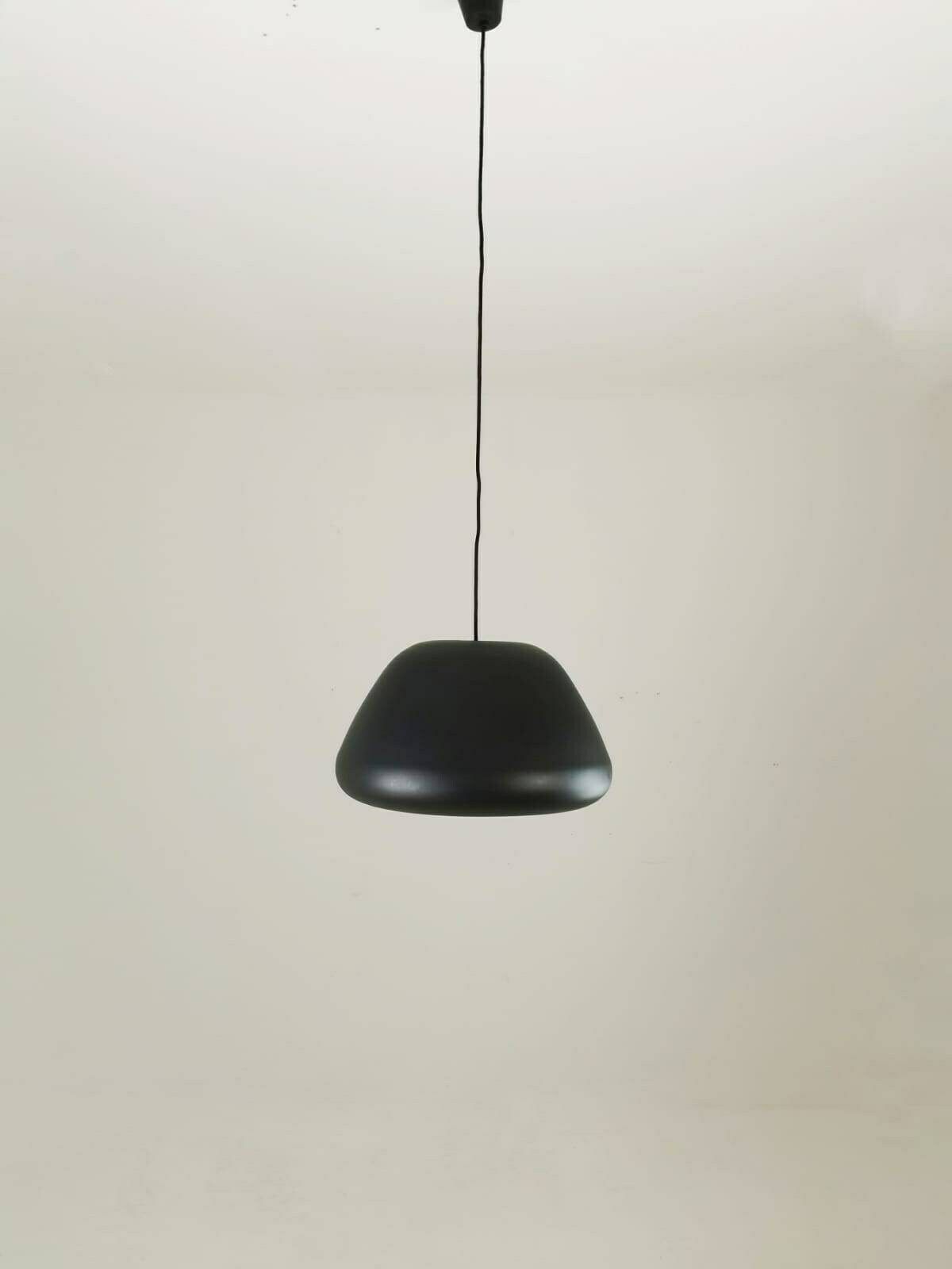 photo for sale Mid Century Black Metal Pendant Lamp Denmark