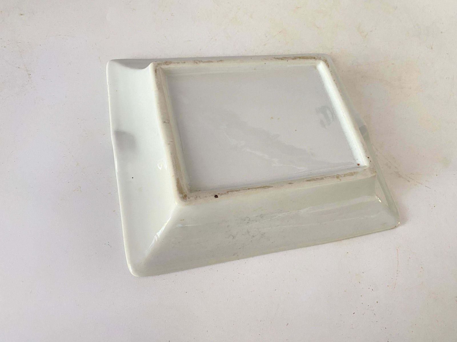 Ceramic Blue And Yellow Ashtray Or Vide Poche Circa 1960 Italy photo Home Decor