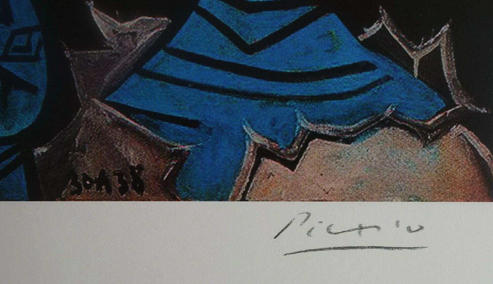 Fine Cubist Limited Edition Print   Portrait Of A Man, Pablo Picasso, Hand Signed & Numbered photo for sale