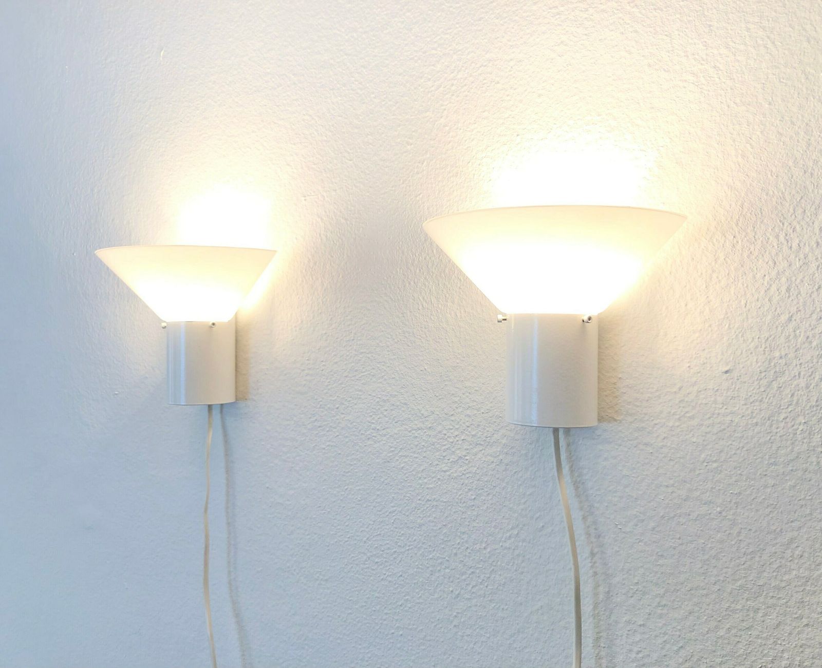 Pair Of Vintage Minimalist Danish Wall Lamps With Geometric Shapes   Design By Odreco Model “109” photo furniture