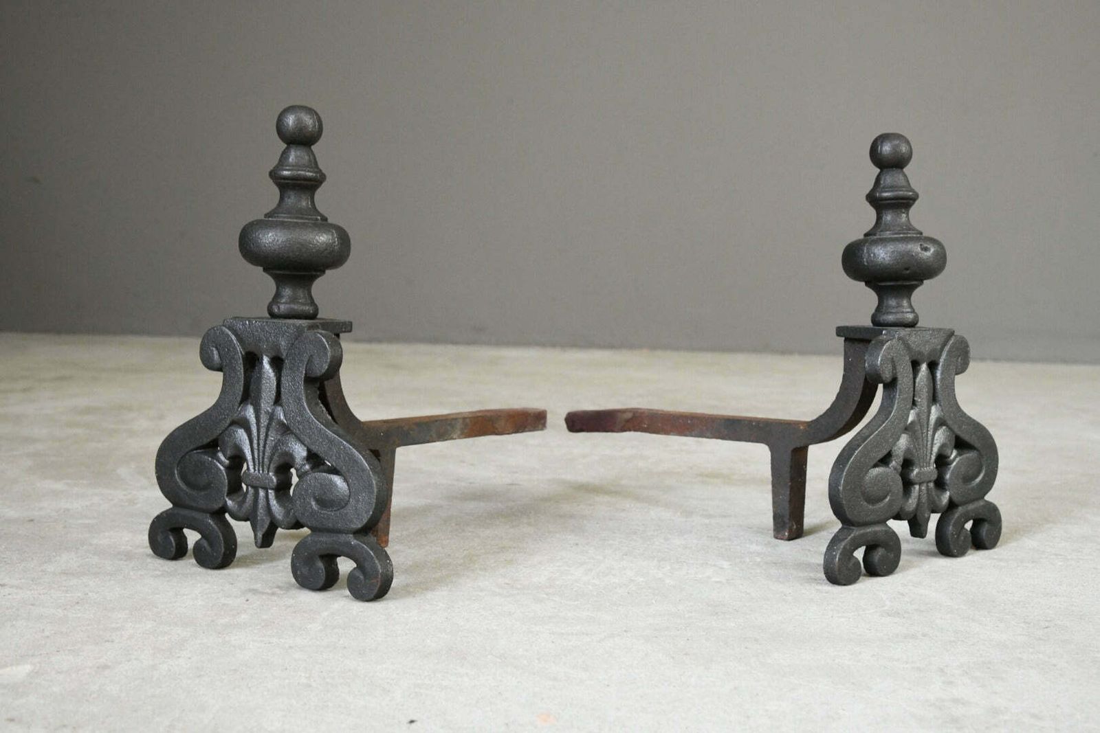 Pair French Style Andirons photo furniture