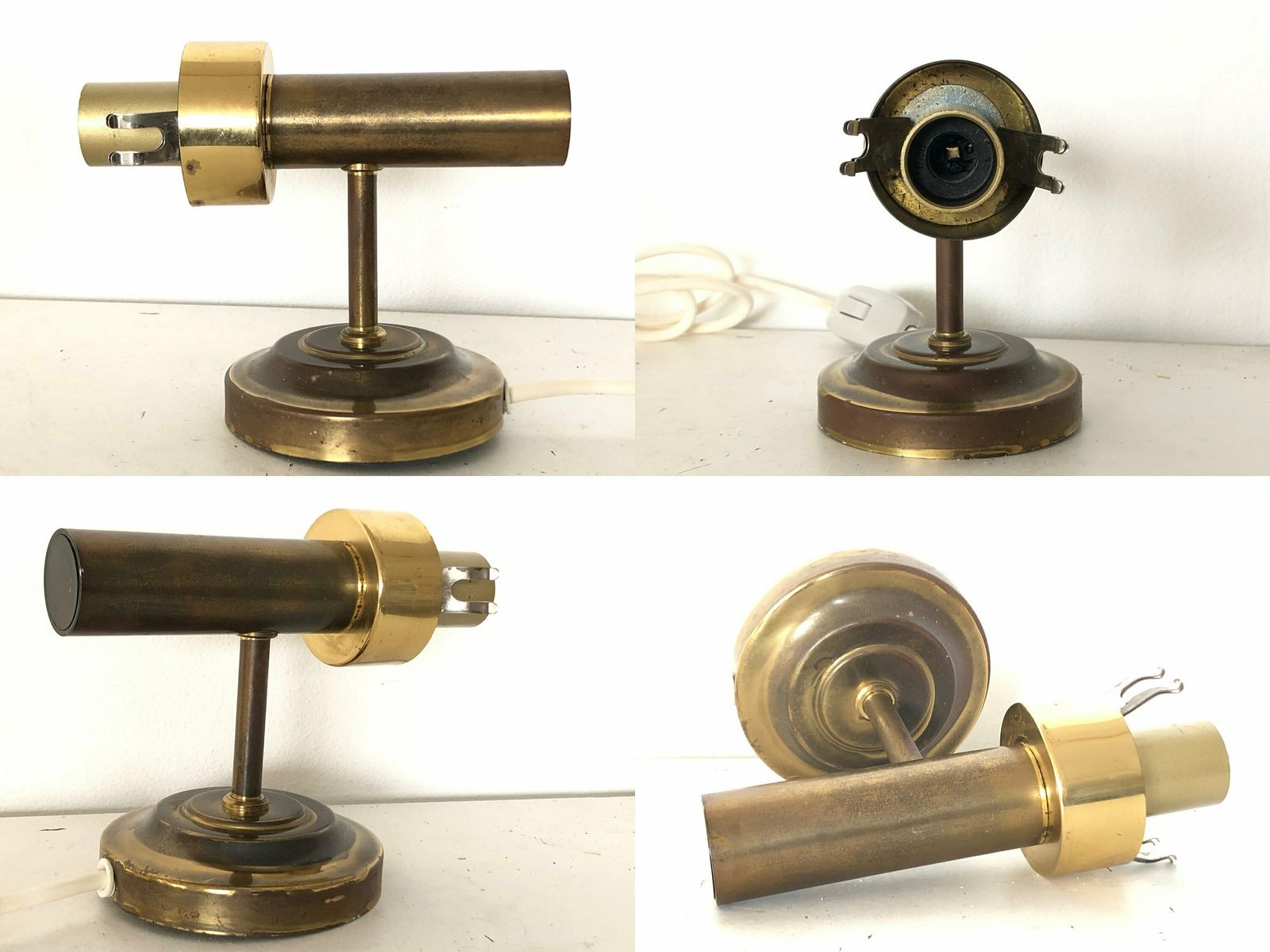 photo furniture Elegant Danish Mid Century Design Wall Lamps With Globe Amber Glass Shade And Brass Wall Mount