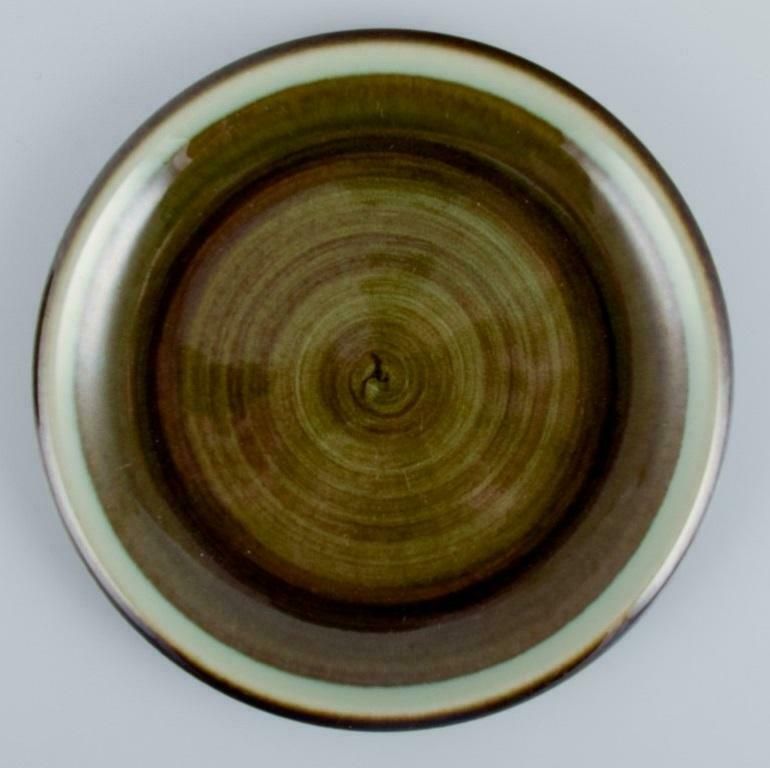 Marianne Westman For Rörstrand. "Maya", Set Of Ten Plates With Green Toned Glaze photo furniture