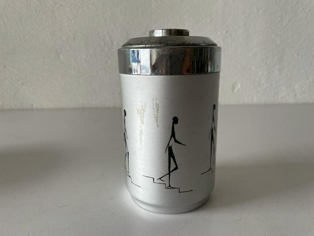 Mid Century Modern Set Of 2 Ashtray And Cigarette Dispenser By Radaelli, 1960s, Italy photo Home Decor