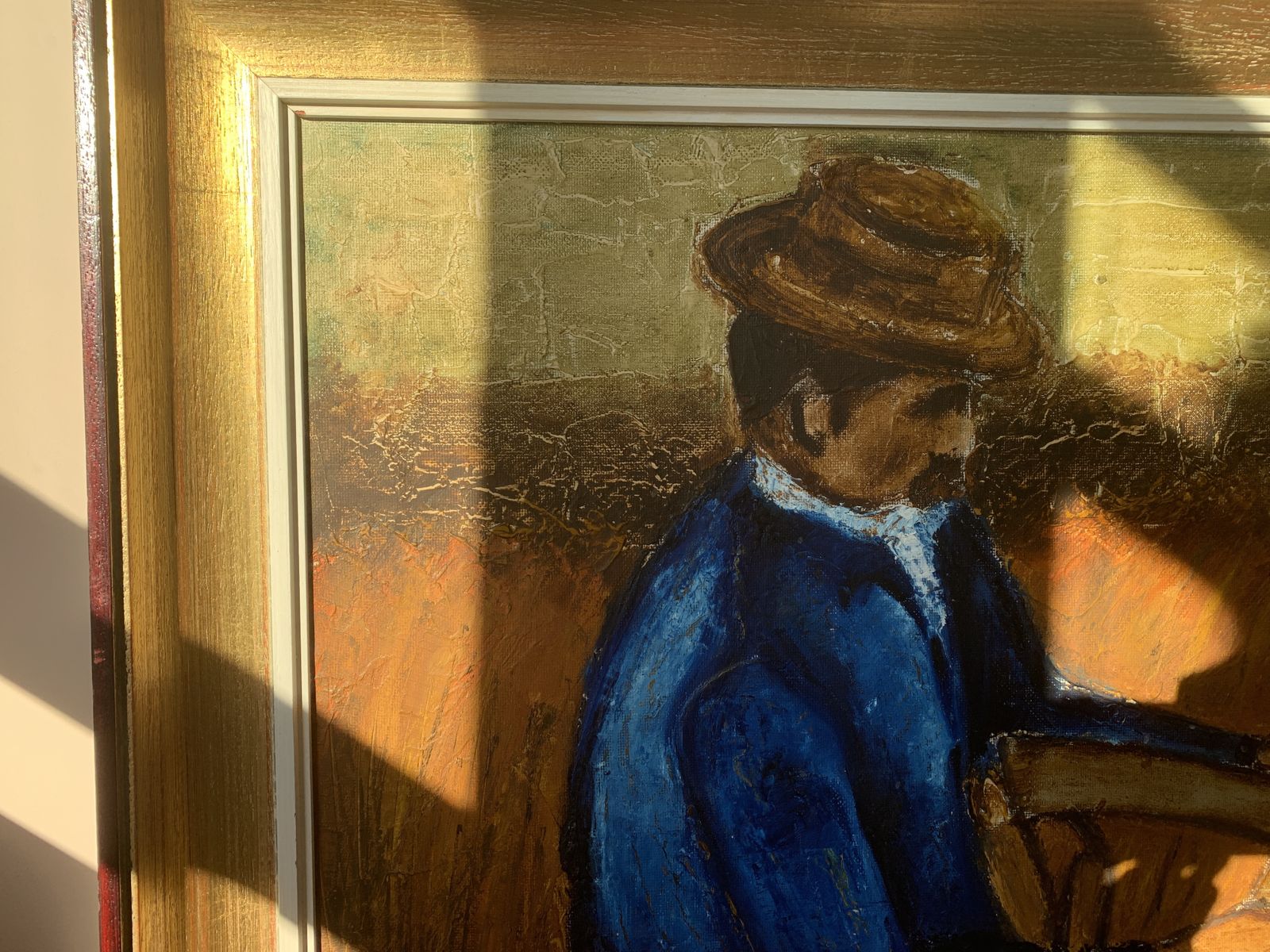 Large Vintage Oil On Board, 1970s, Signed Dilvq photo for sale