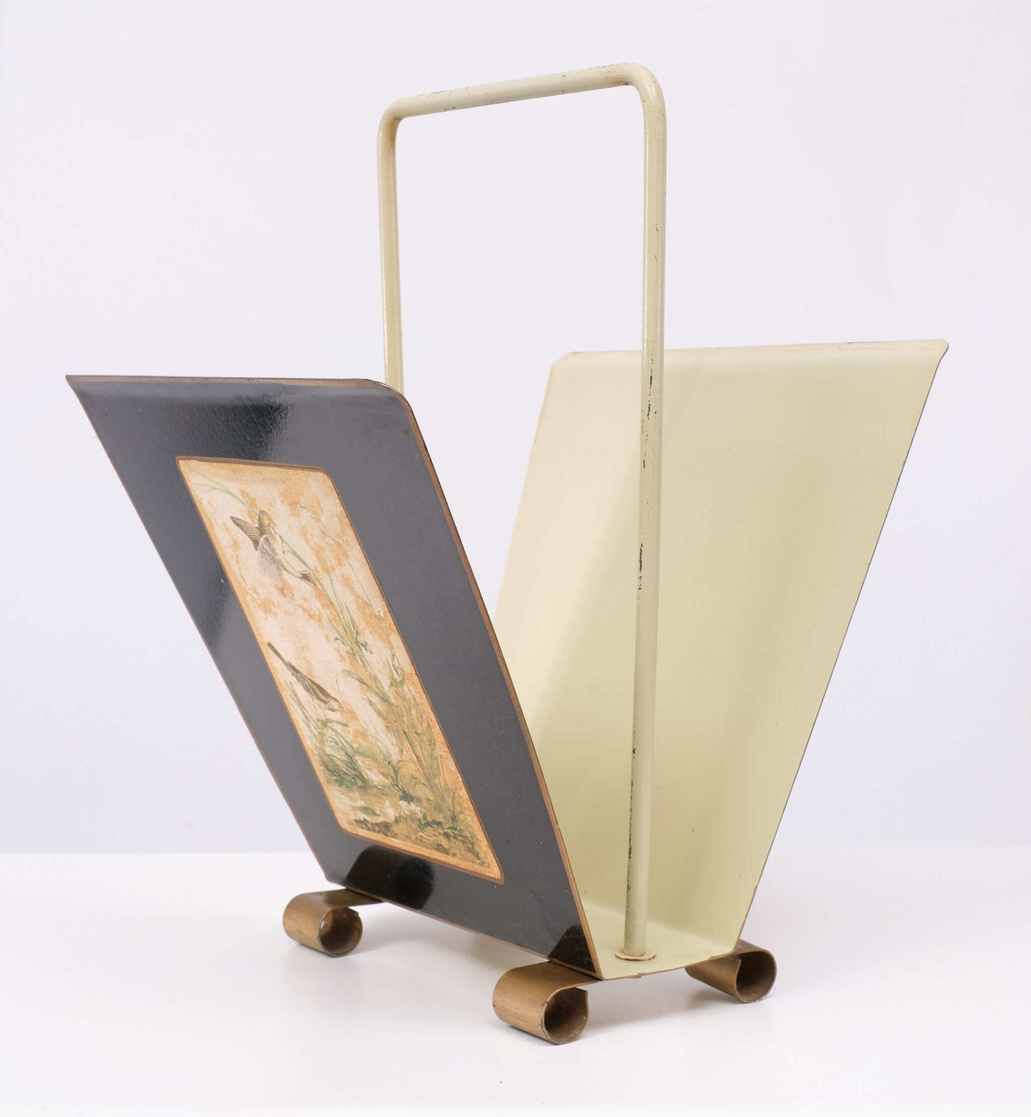 1950s England Metal Magazine Rack photo Home Decor