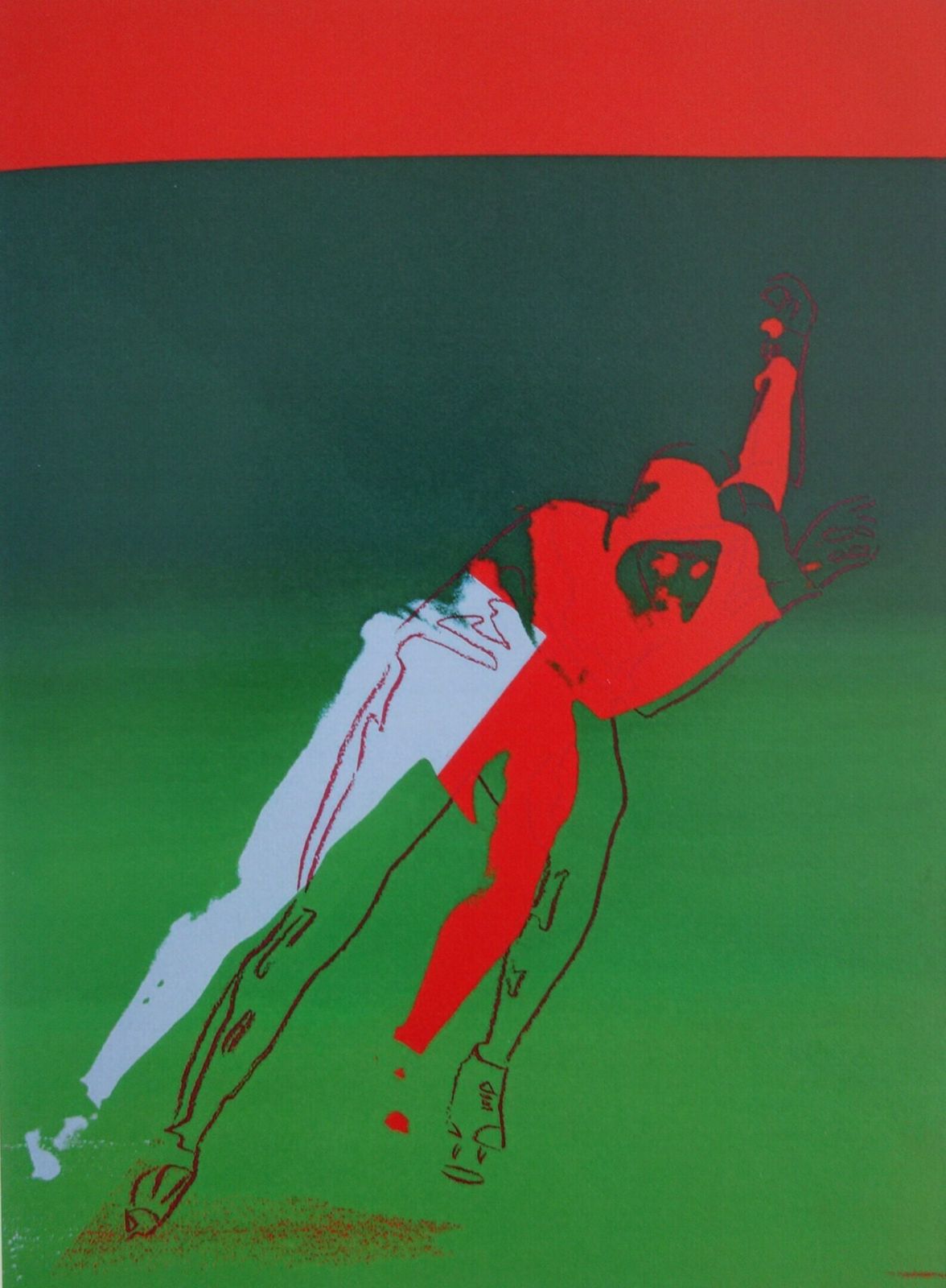 Fine Pop Art Limited Edition Print, Sportsman   Skating, Andy Warhol, Signed & Numbered photo furniture