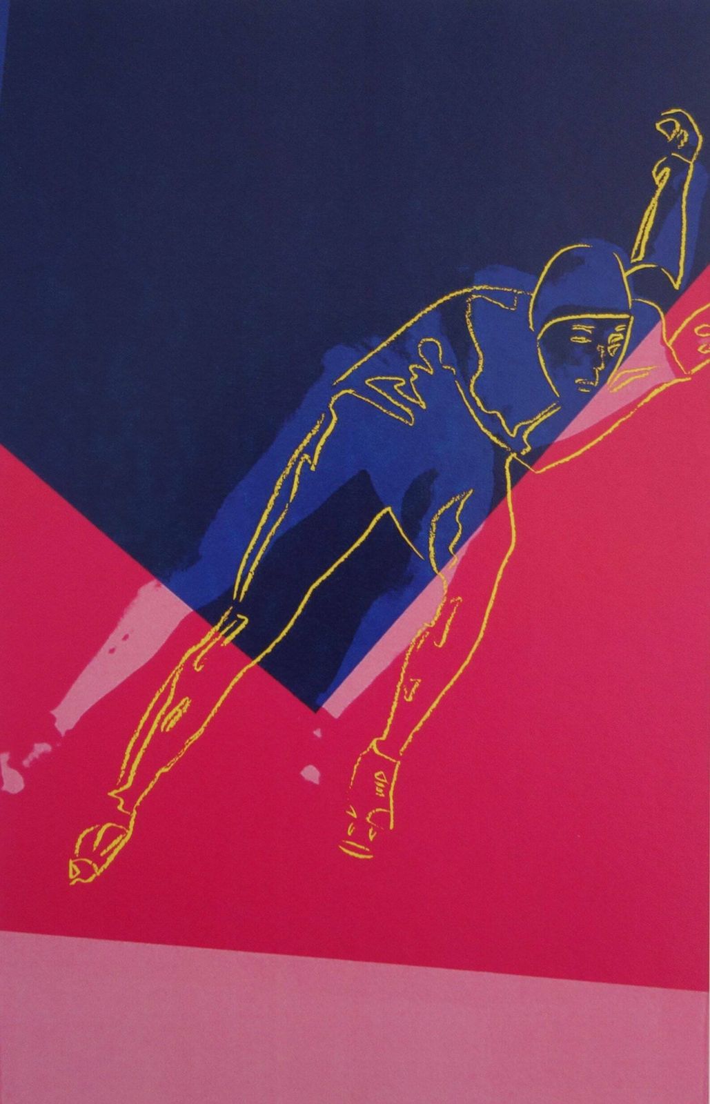 Fine Pop Art Limited Edition Print, Sportsman   Skating, Andy Warhol, Signed & Numbered photo furniture