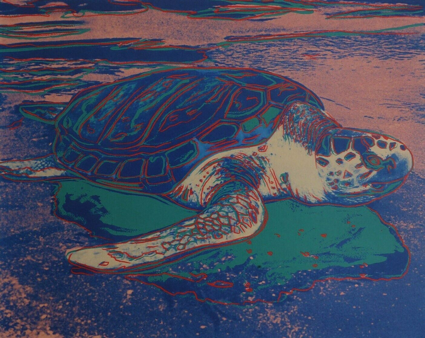 Fine Pop Art Limited Edition Print   Animal Series   Turtle, Andy Warhol, Signed & Numbered photo for sale