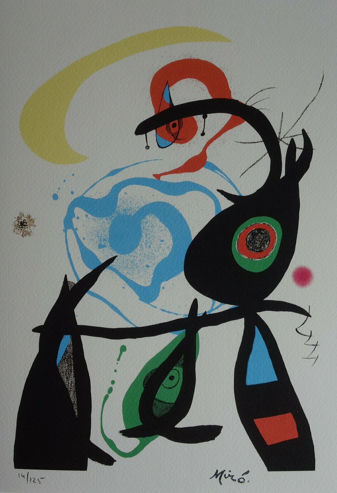 Fine Surrealist Limited Edition Print, Joan Miro, Signed & Numbered