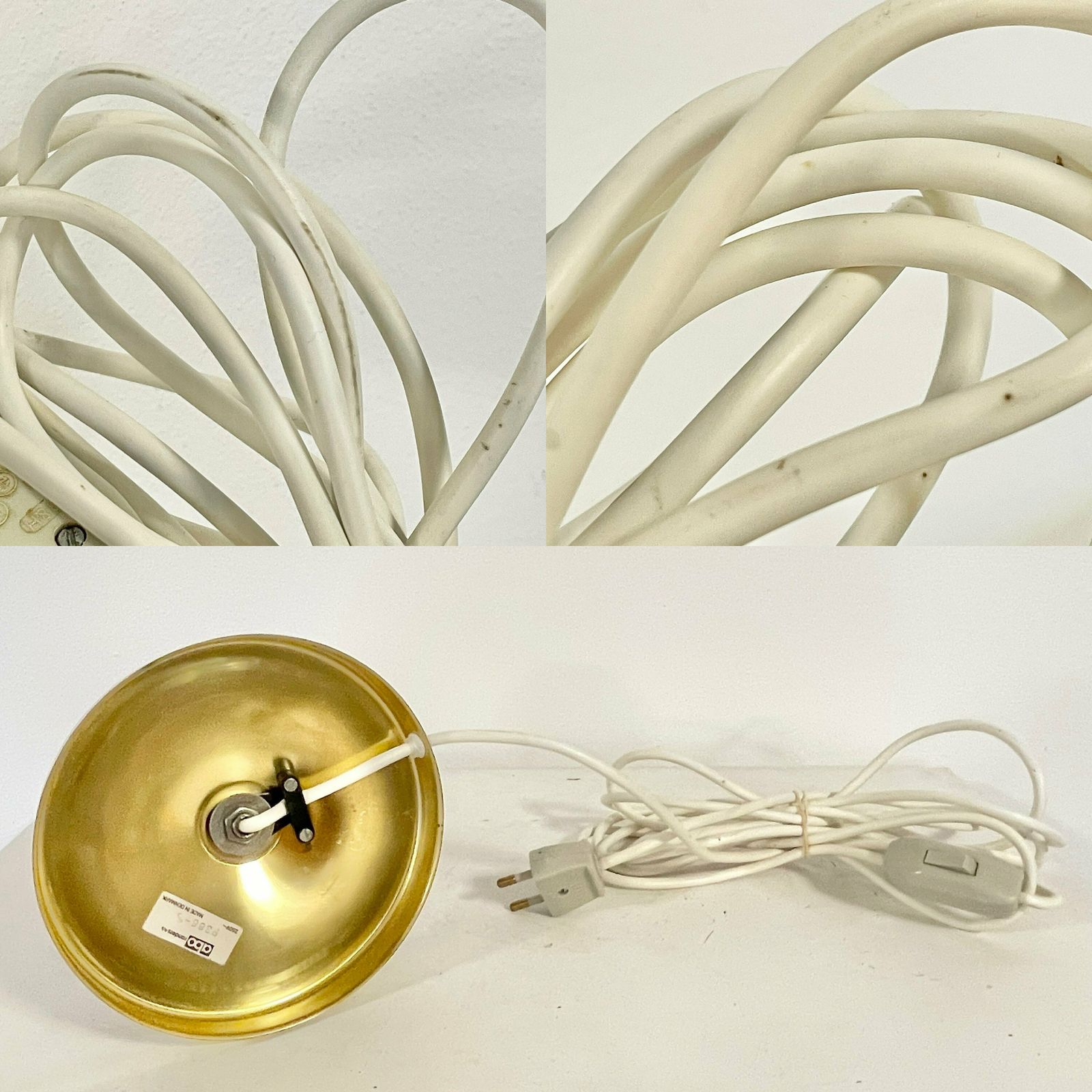 photo furniture Danish Beautiful Vintage Mid Century Table Lamp With Brass Base And Beige Pleated Paper Shade