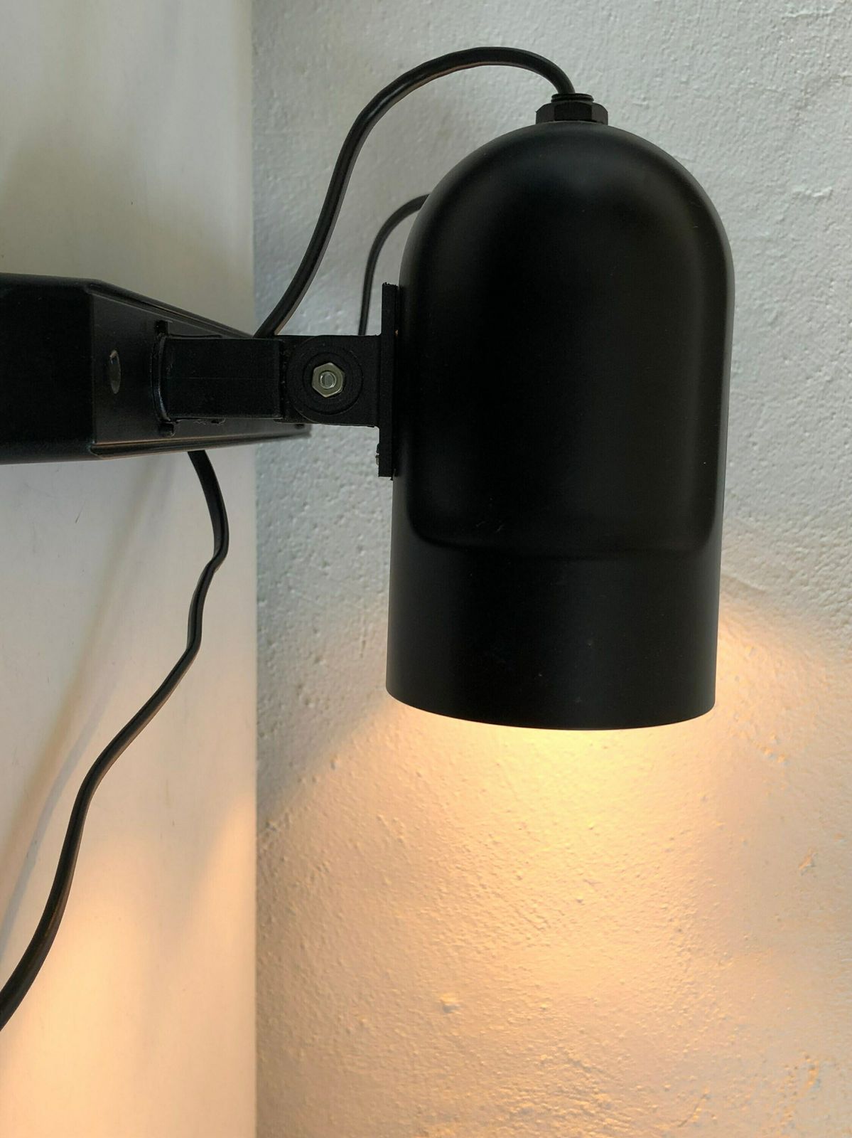 Pair Of Danish Postmodern Spots In Black Metal And Plastic   Design From Nordlux photo 133.0