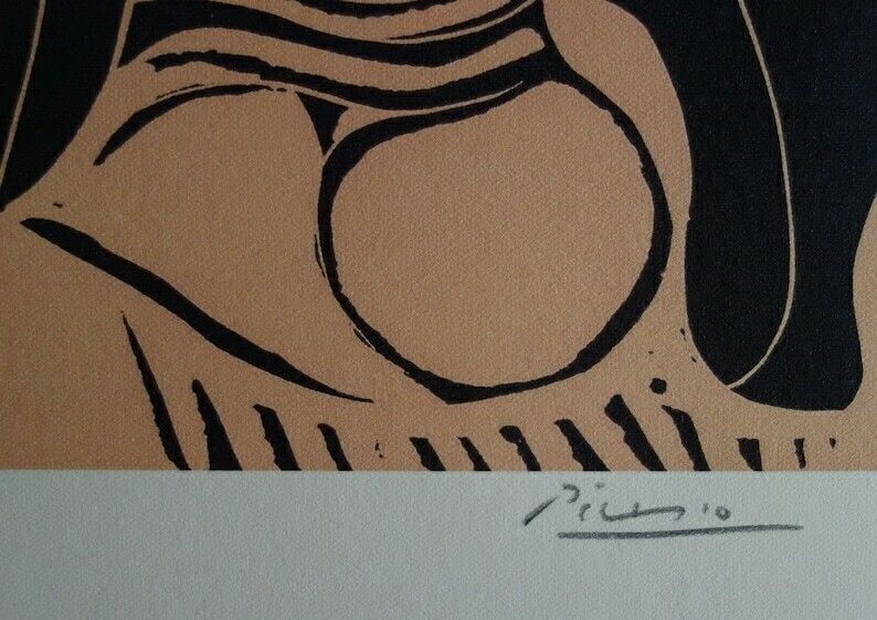 Fine Cubist Limited Edition Print   Buste De Femme, Pablo Picasso, Hand Signed & Stamped photo for sale