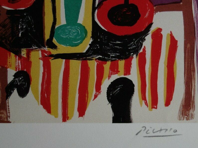 Fine Cubist Limited Edition Print   Buste De Femme, Pablo Picasso, Hand Signed & Stamped photo Art
