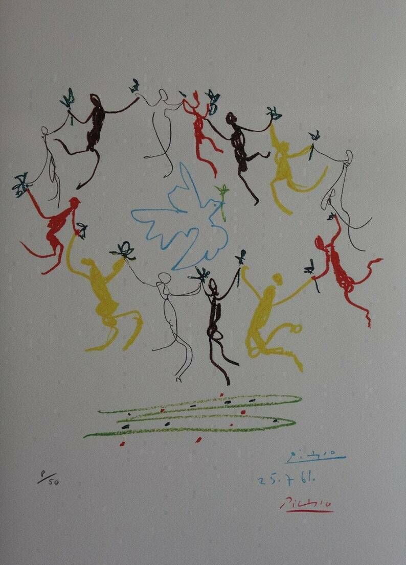 Fine Cubist Limited Edition Print, Pablo Picasso, Hand Signed & Hand Numbered