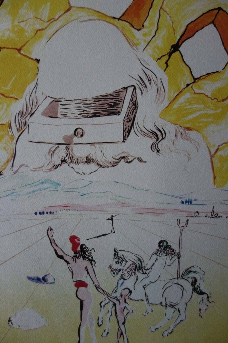 Fine Surrealist Limited Edition Print, Salvador Dali, Signed & Numbered In Pencil photo for sale