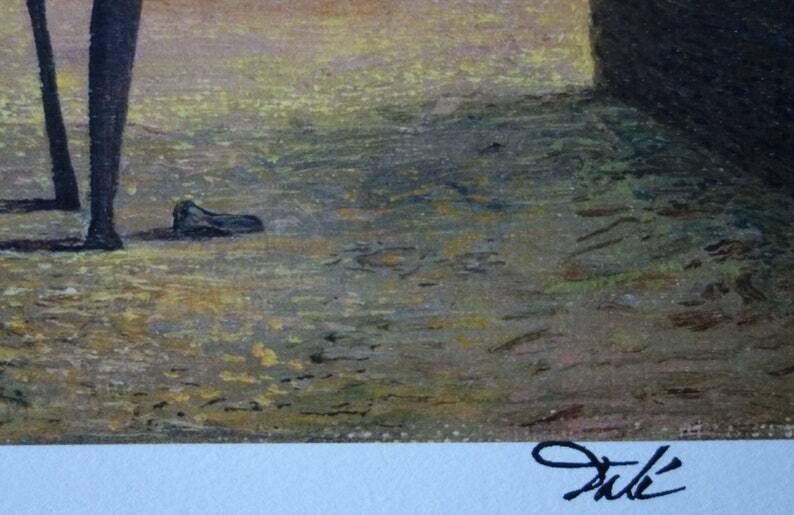 Fine Surrealist Limited Edition Print, Salvador Dali, Signed & Numbered photo Art