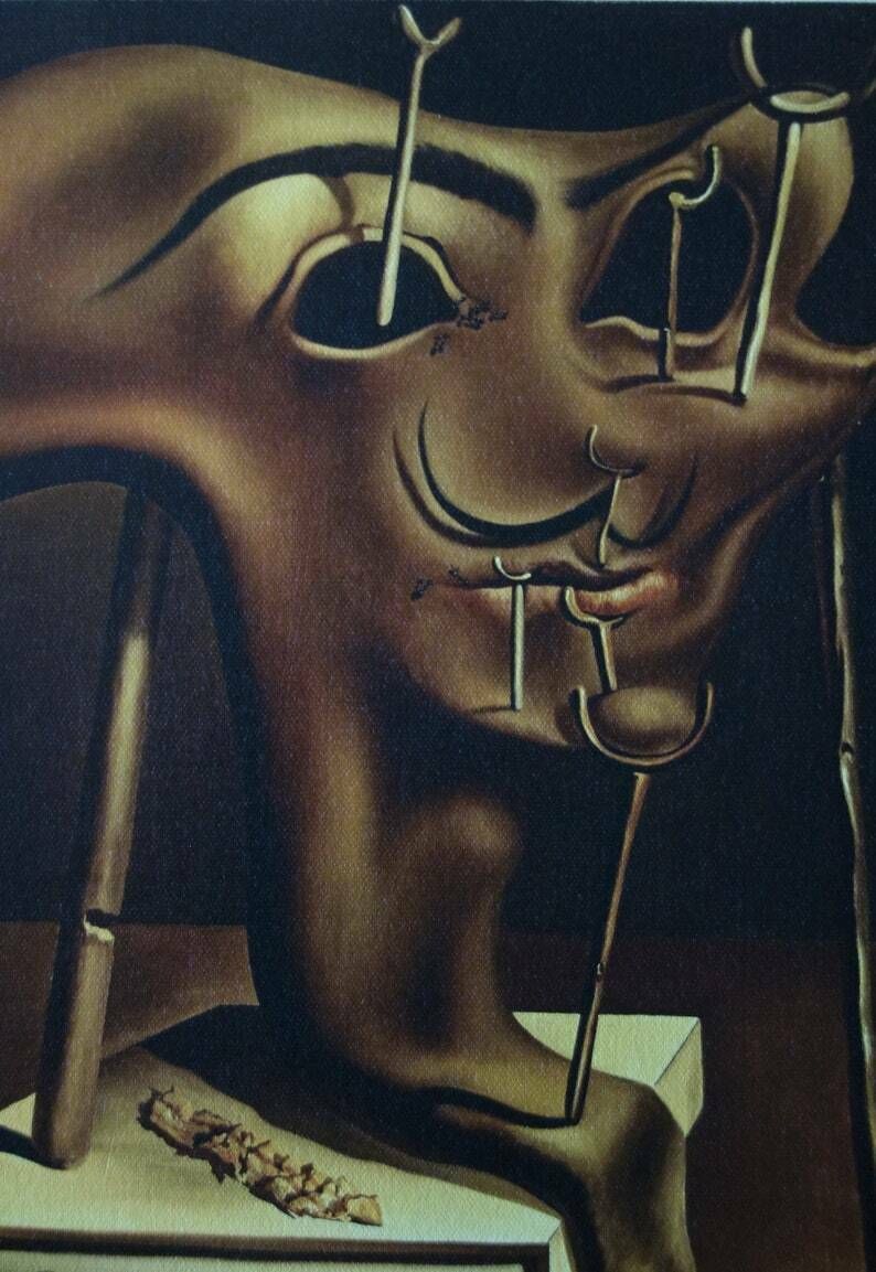Fine Surrealist Limited Edition Print – Selfportrait, Salvador Dali, Signed & Numbered photo for sale