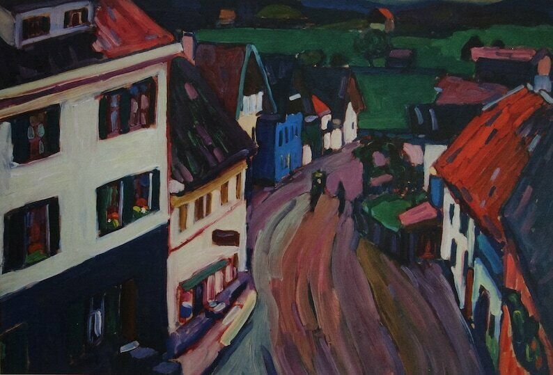 Fine Abstract Limited Edition Print – Landscape, Wassily Kandinsky, Signed & Numbered photo furniture