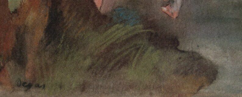 Fine Impressionist Rare Edition Print – Ballet Dancers, Edgar Degas, Signed & Stamped photo Art