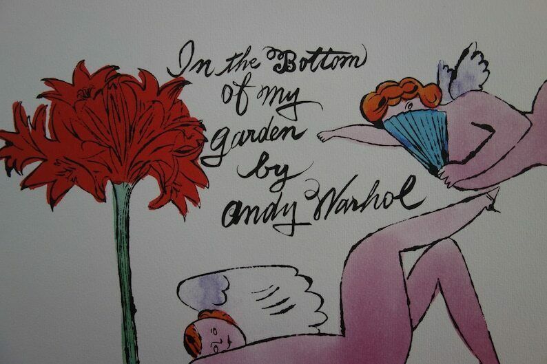 Fine Pop Art Limited Edition Print   Illustration   Love Angels, Andy Warhol, Signed & Numbered photo furniture