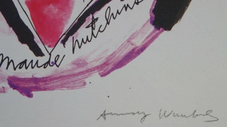 Fine Pop Art Limited Edition Print   Illustration   Love Heart, Andy Warhol, Signed & Numbered photo for sale