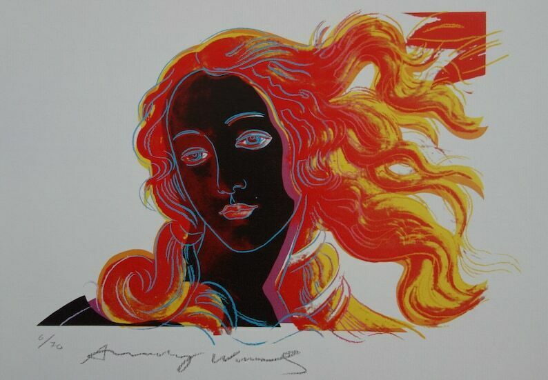 Fine Pop Art Limited Edition Print, Old Master Renaissance, Andy Warhol, Signed & Numbered
