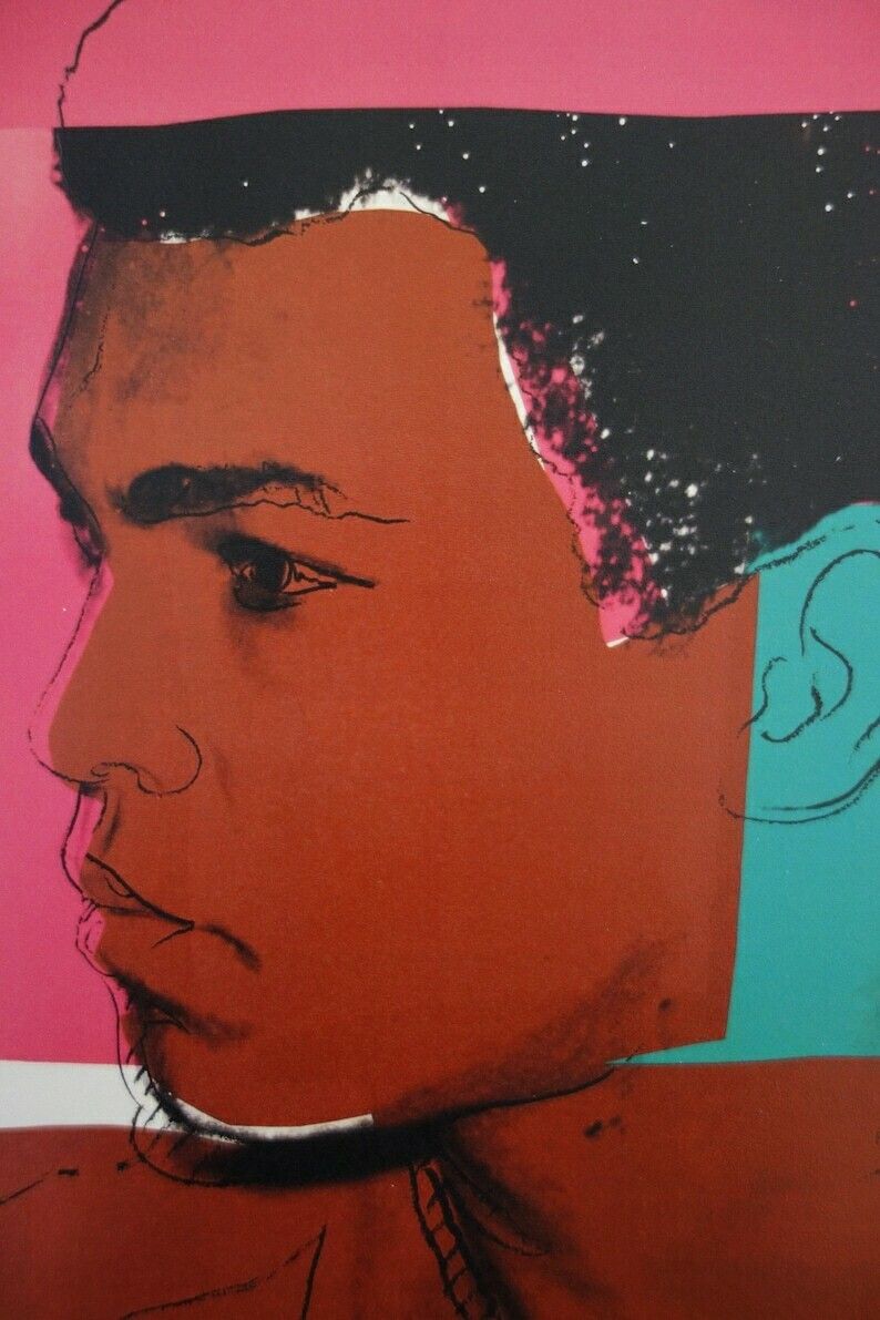 Fine Pop Art Limited Edition Print – Muhammad Ali, Andy Warhol, Signed & Numbered photo for sale