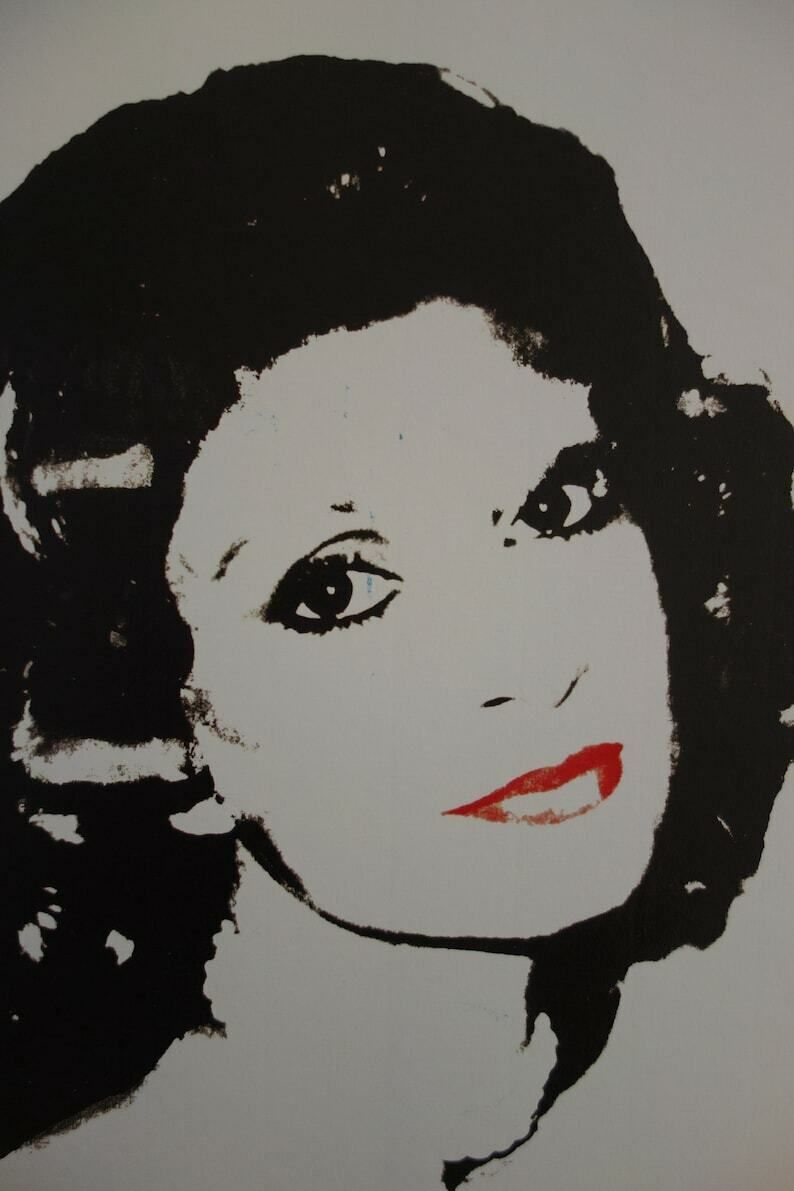 Fine Pop Art Limited Edition Print – Celebrity Portrait Series, Andy Warhol, Signed & Numbered photo furniture