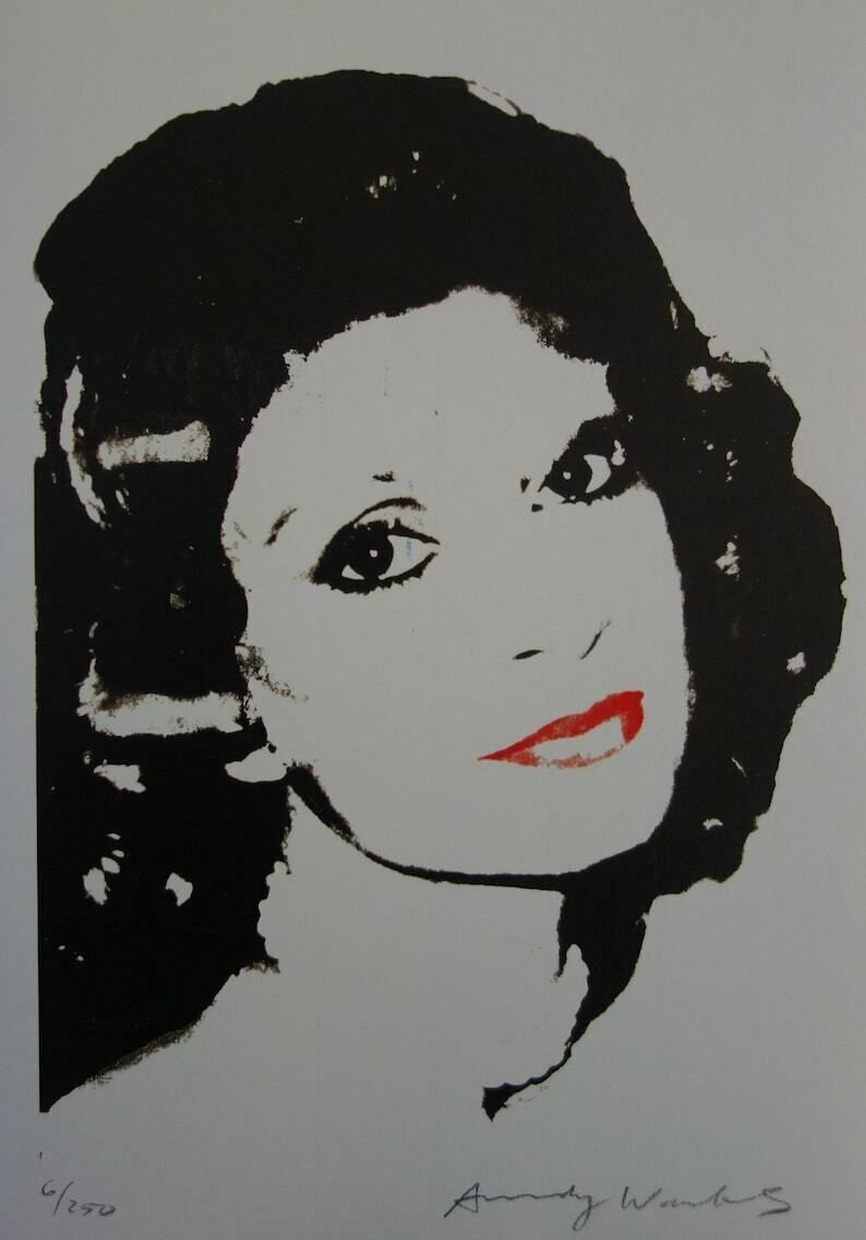 Fine Pop Art Limited Edition Print – Celebrity Portrait Series, Andy Warhol, Signed & Numbered photo vintage