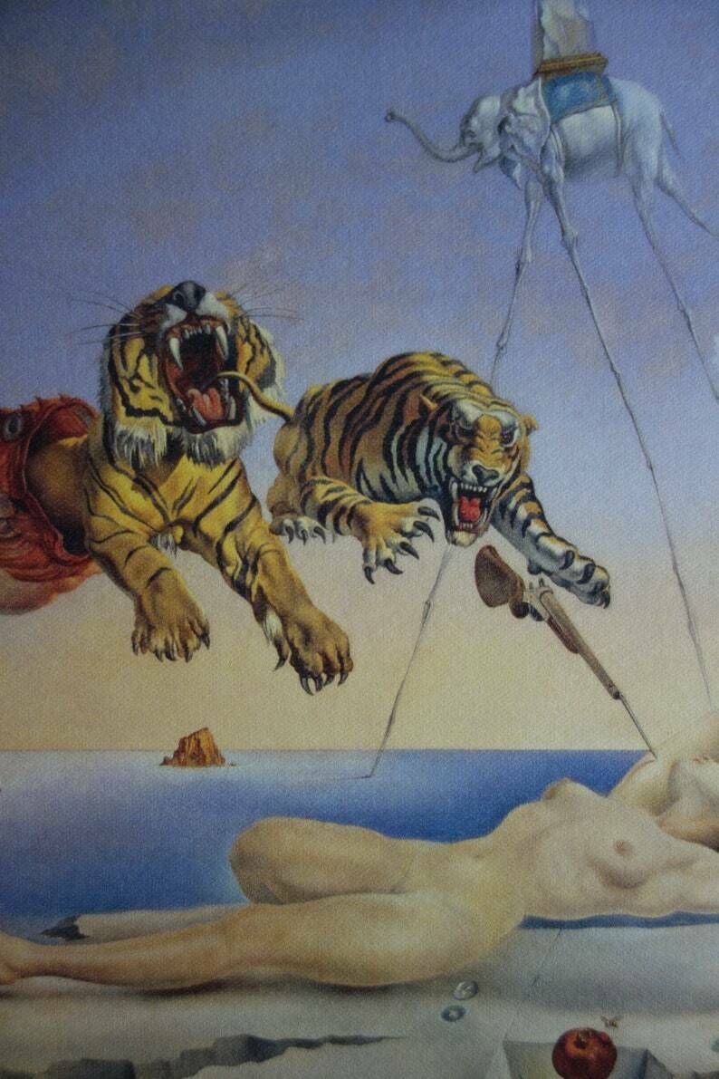Fine Surrealist Limited Edition Print, Salvador Dali, Signed & Numbered In Pencil photo furniture