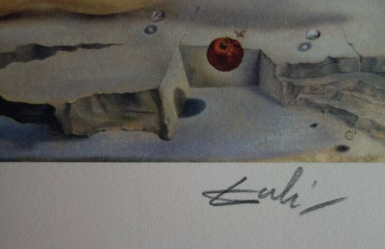 Fine Surrealist Limited Edition Print, Salvador Dali, Signed & Numbered In Pencil photo Art
