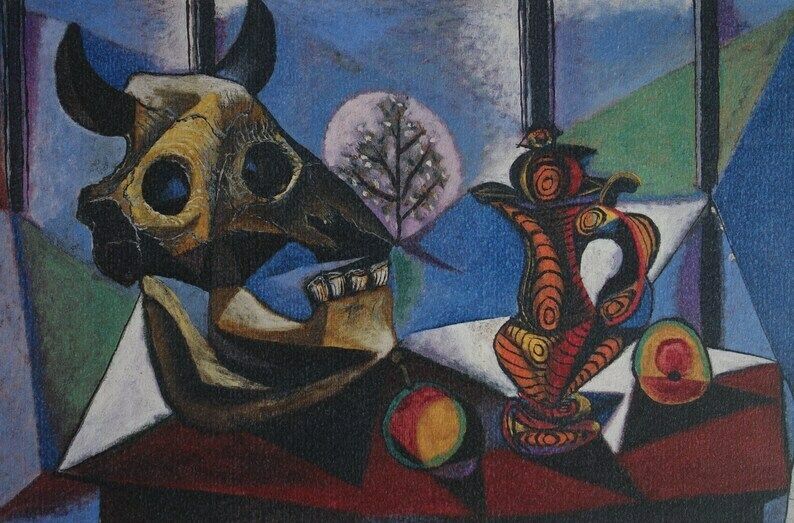 Fine Cubist Limited Edition Print – Still Life, Pablo Picasso, Signed & Numbered photo furniture