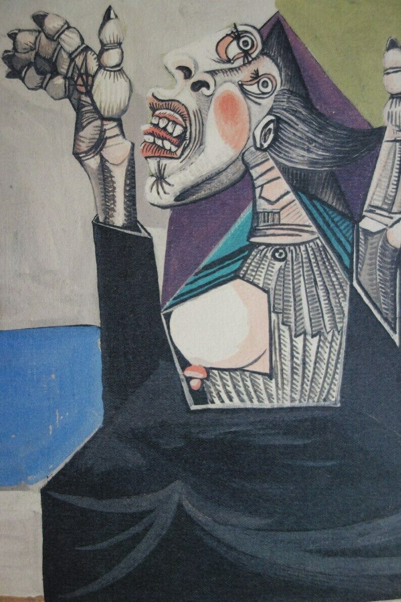 Fine Cubist Limited Edition Print   Portrait Of A Woman, Nude, Pablo Picasso, Signed & Numbered photo for sale