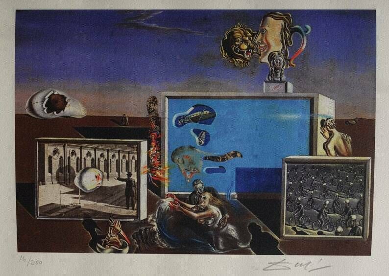 Fine Surrealist Limited Edition Print, Salvador Dali, Signed & Numbered In Pencil