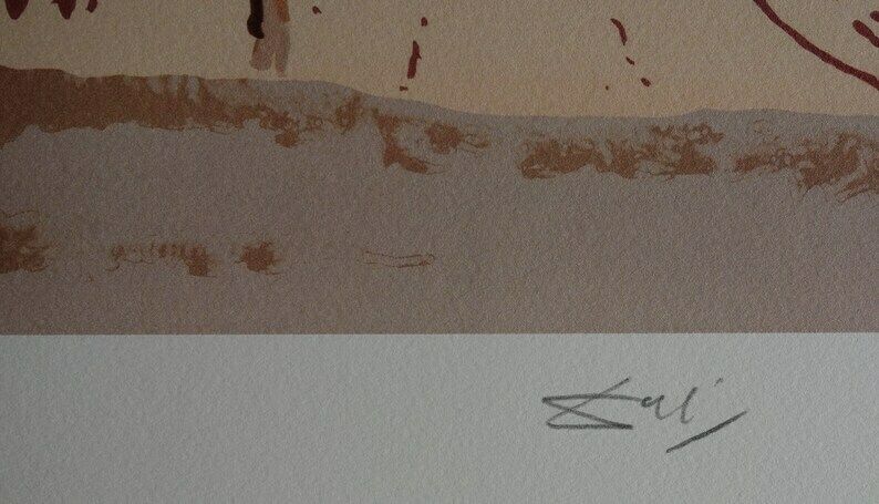 Fine Surrealist Limited Edition Print, Horse Rider, Salvador Dali, Signed & Numbered In Pencil photo for sale