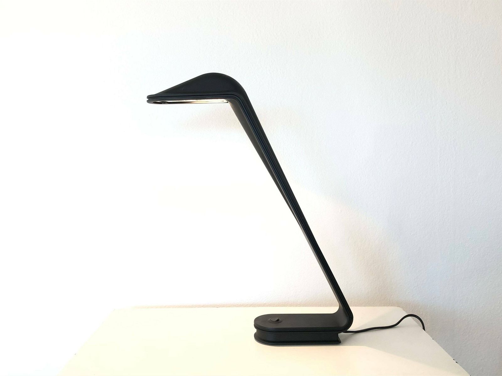 Danish Postmodern Louis Poulsen “Rappe Louis” Vintage Table Lamp In Black   Design By Alfred Homann photo for sale