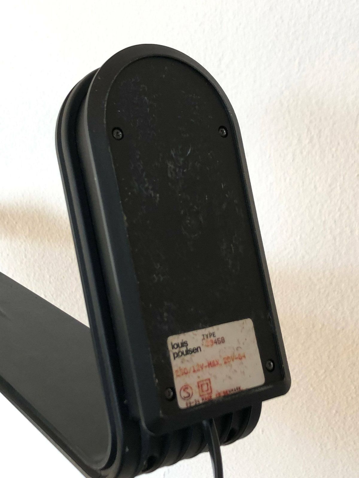 photo furniture Danish Postmodern Louis Poulsen “Rappe Louis” Vintage Table Lamp In Black   Design By Alfred Homann