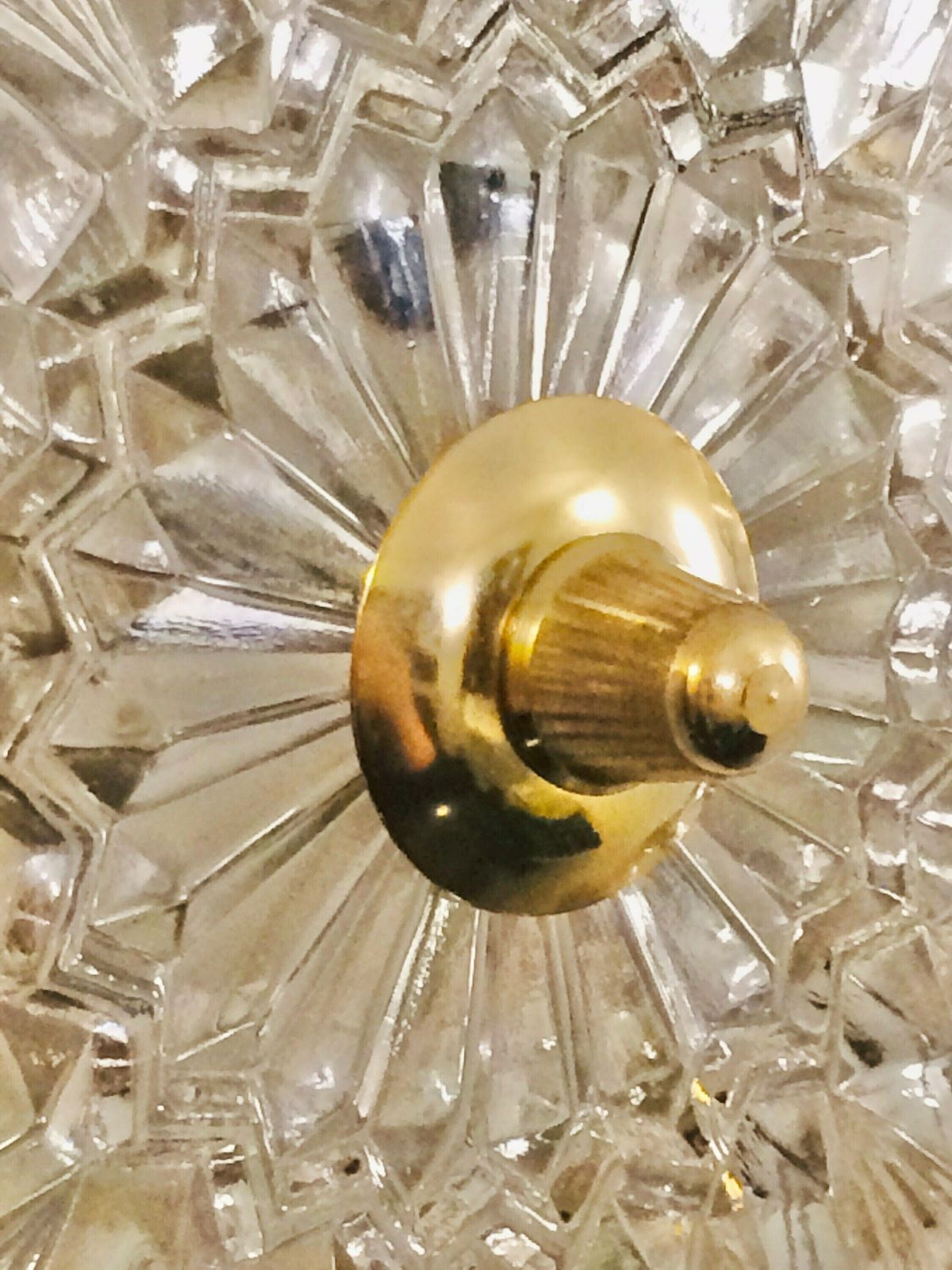 Mid Century Modern Swedish Design Ceiling Or Wall Lamp In Brass And Glass   Design From Raf photo 138.0
