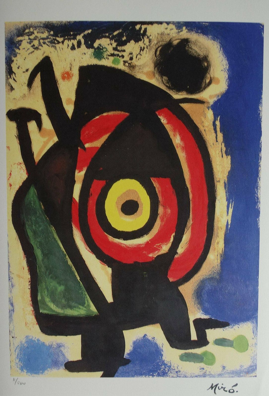 Fine Surrealist Limited Edition Print, Joan Miro, Signed & Numbered photo vinterior