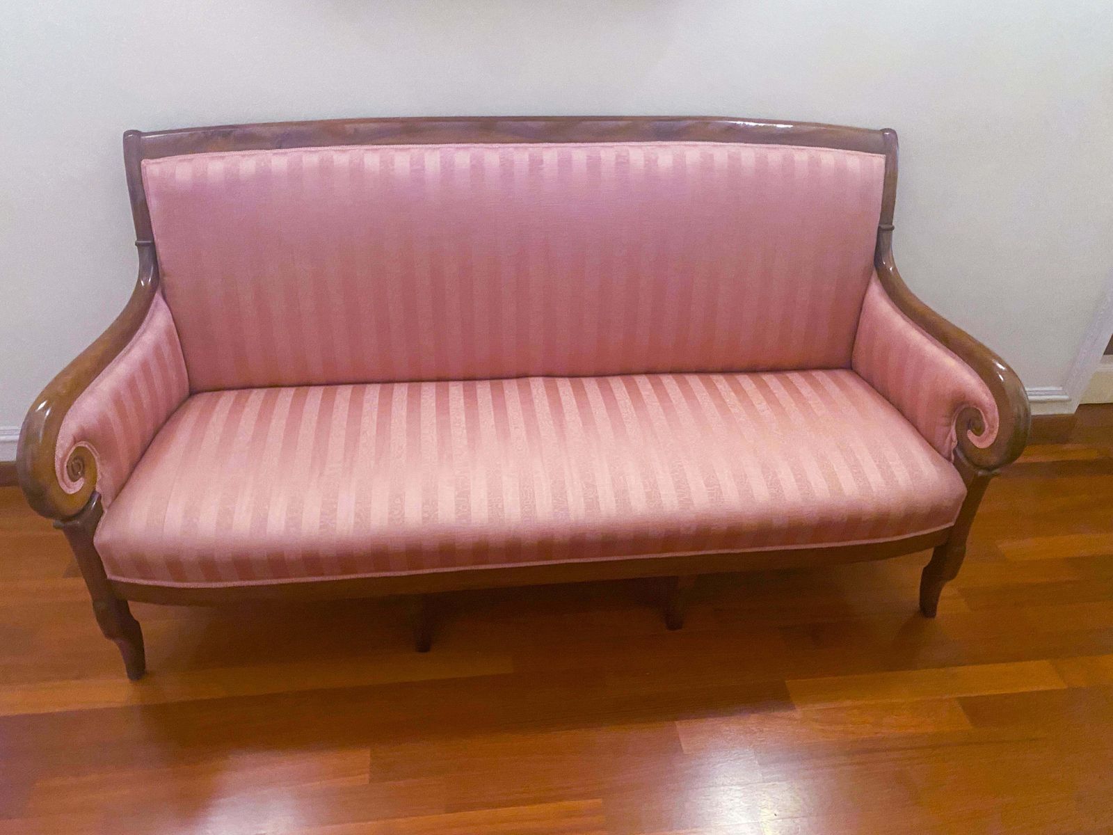 Antique Restoration Era Walnut Sofa, France 1830s photo 2758.0