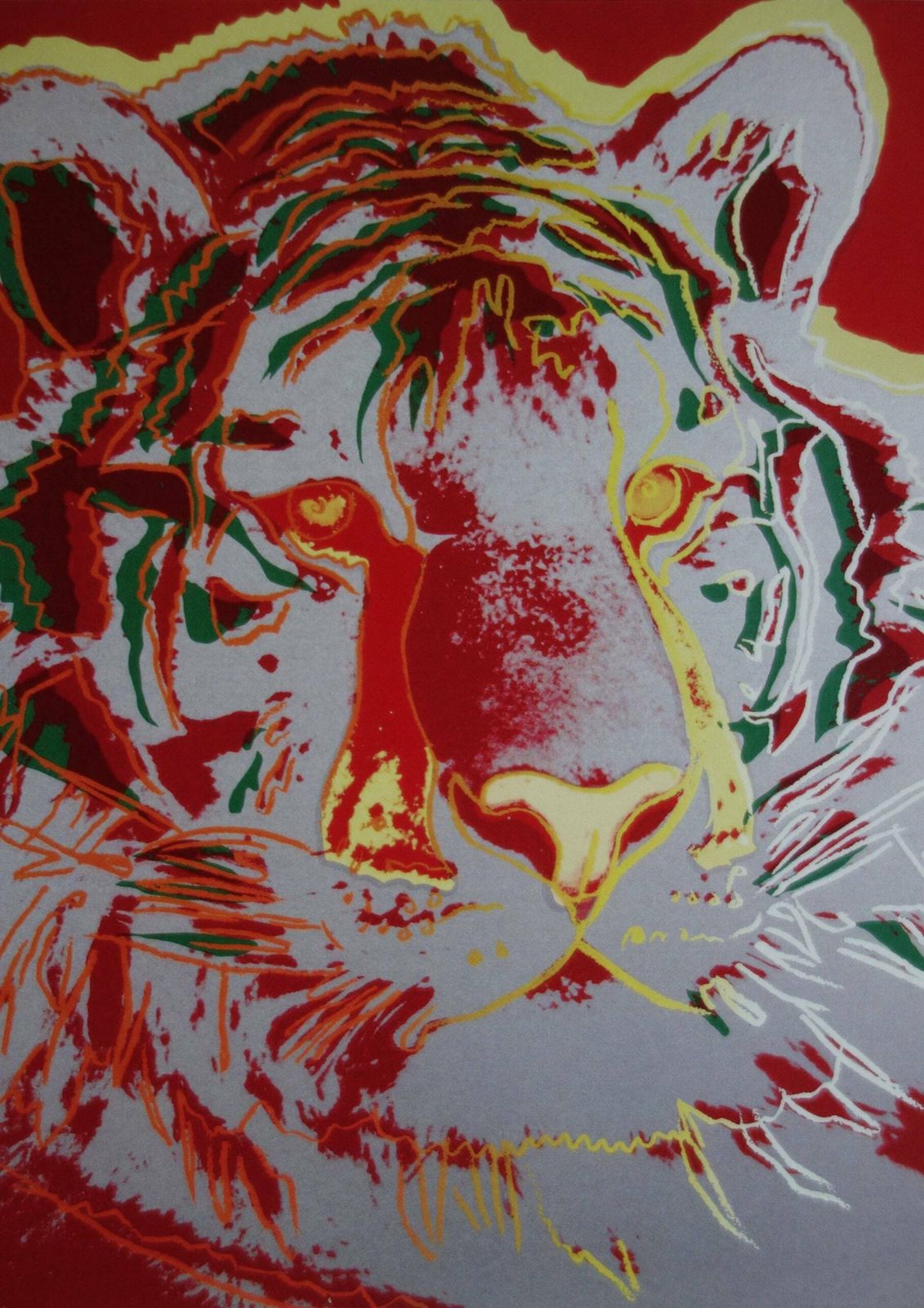 Fine Pop Art Limited Edition Print   Animal Series   Tiger, Andy Warhol, Signed & Numbered photo furniture