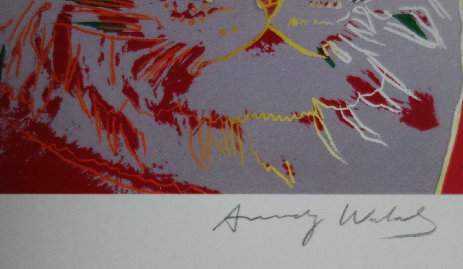 Fine Pop Art Limited Edition Print   Animal Series   Tiger, Andy Warhol, Signed & Numbered photo Art